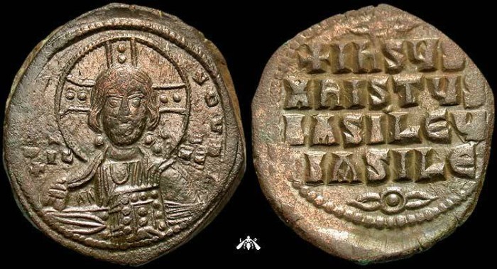 Ancient Coins - Anonymous Follis, bust of Christ obverse, class A3