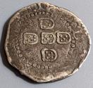 World Coins - Portugal, Philip II, 1588-1621 AD silver half Tostao.  22mm
