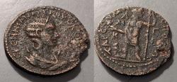 Ancient Coins - Herennia Etruscilla, Cilician Tarsos, AE29mm - Dionysos reverse