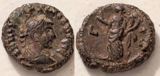 Homonia Roman Egypt, Maximianus, Potin tetradrachm. Homonoia reverse | Roman ...