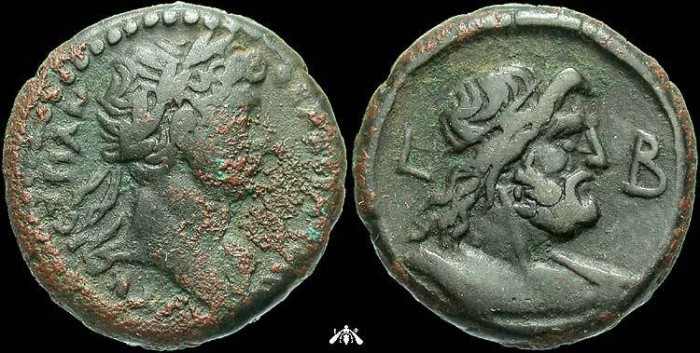 Ancient Coins - Trajan, 98-117 AD, AE tetradrachm, Alexandria, Egypt