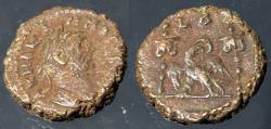 Ancient Coins - Roman Provincial.  Egypt, Alexandria. Carinus, Potin tetradrachm, 283-284 AD