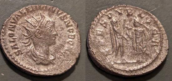 Ancient Coins - Saloninus, 258-260 AD, silver antoninianus - Antioch mint