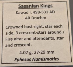Ancient Coins - Sasanian Kingdom, Kavad I, 498-531 AD.  AR drachm