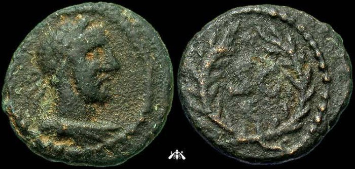 Ancient Coins - Hadrian, 117-138 AD, AE uncia - teensy coin!!