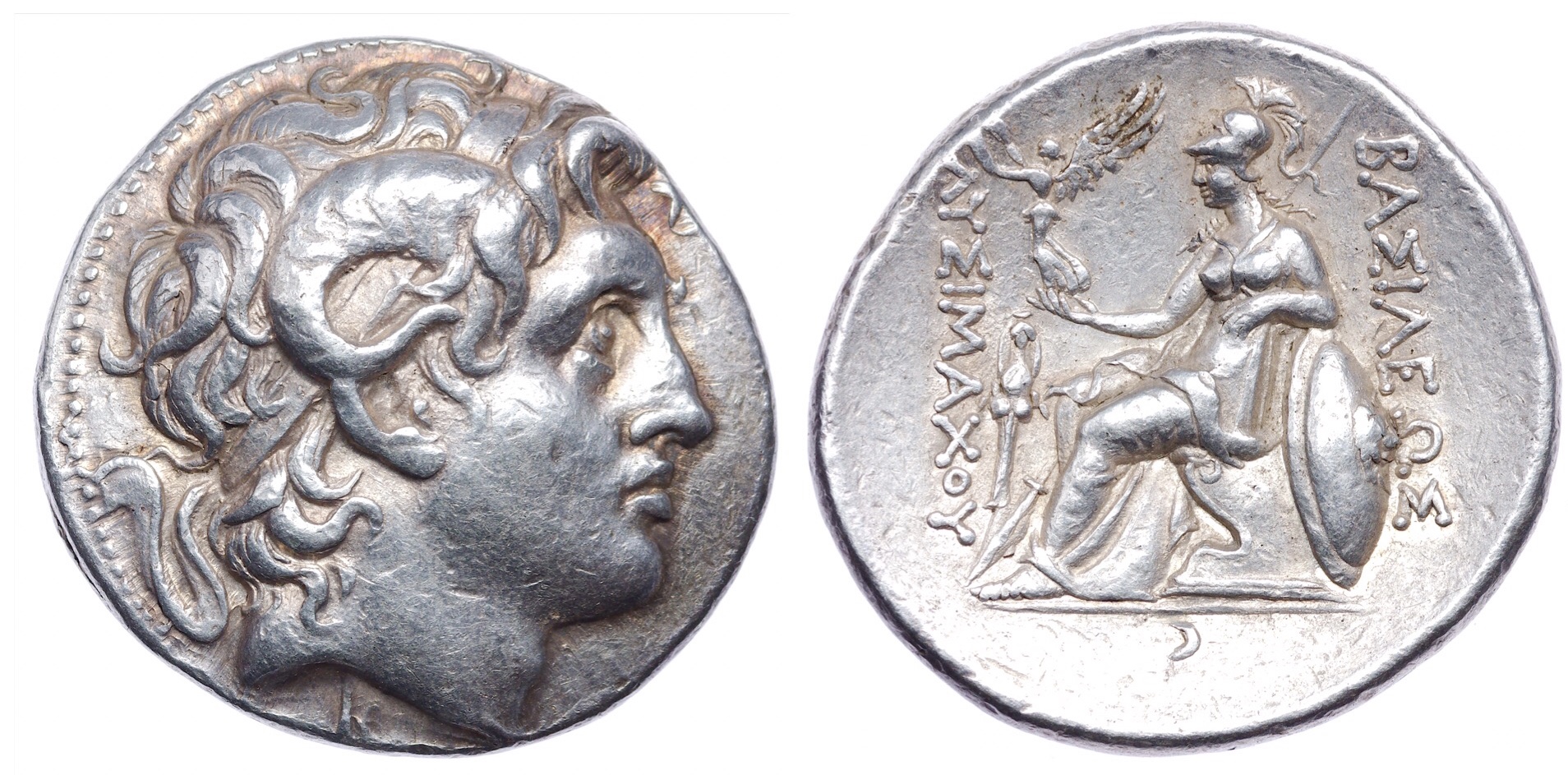 KINGS of THRACE. Lysimachos. 305-281 BC. AR Tetradrachm. Pergamon