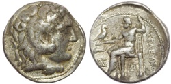SELEUKID KINGS of SYRIA. Seleukos I Nikator. 312-281 BC. AR Tetradrachm (28mm, 16.66 g, 9h)