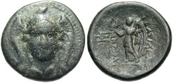 Ancient Coins - Syria, Seleucid Kings. Antiochos I. 280-261 BC. Æ 15mm. Facing Athena. Scarce. 