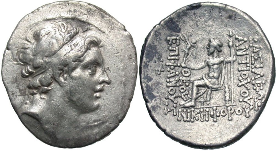 SELEUCID KINGS of SYRIA. Antiochos IV Epiphanes. 175-164 BC. AR ...