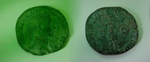 Severus Alexander Ae Sestertius 230 Ad P M Tr P Viiii Cos Iii P P S C Sol Standing Left Holding Whip