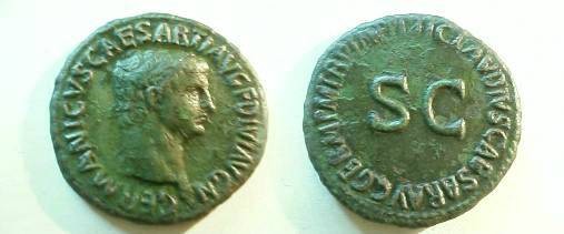 Germanicus Ae As Struck Under Claudius Ti Clavdivs Caesar Avg Germ P M Tr P Imp P P Around S C