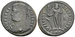 Ancient Coins - Licinius Billion Follis 317-320 IOVI CONSERVATORI AVGG Jupiter Holding Victory