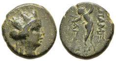 Ancient Coins - VF Apameia ad Maeandrum Phrygia 57-53 BC AE16 Artemis / Marsyas Plays Flute