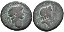 Ancient Coins - Trajan 25 98 - 117 AD Dora Phoenicia AE26 Head of Doros