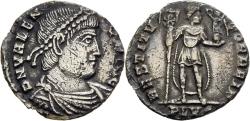Ancient Coins - Scarce Silver Siliqua Valens Lugdunum (Lyon) 365-6 RESTITVTOR REIP