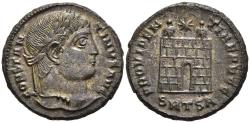 Ancient Coins - Choice aEF Constantine the Great 307-337 AD Centenionalis Thessalonica Campgate