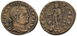 Ancient Coins - Choice VF/F Galerius AE25 Follis Cyzicus Mint 311 AD Genius Sacrificing