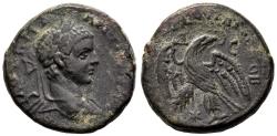 Ancient Coins - VF Elagabalus Antioch Tetradrachm Eagle Wings Open Star Between Legs