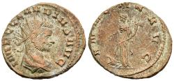 Ancient Coins - gVF Claudius II Gothicus Antoninianus Rome Annona Holding Grain Foot on Prow