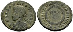 Ancient Coins - Crispus Caesar 317-326 AD Centenionalis Aquileia Mint VOT V Wreath