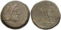 Ancient Coins - Egypt Ptolemy II Philadelphos AE25 Obol Tyre Mint 260s BC Cornucopias & Club