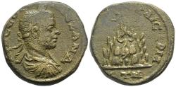Ancient Coins - Severus Alexander 222-235 AD Caesarea Cappadocia AE25 Mount Argaeus