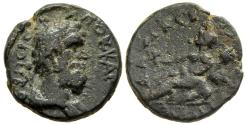 Ancient Coins - Very Rare aVF Septimius Severus 193-211 AD Damascus Syria River-God Reverse