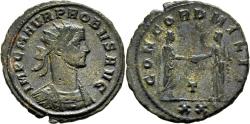 Ancient Coins - Probus Antoninianus Siscia CONCORDIA MILIT Probus and Concordia Clasp Hands