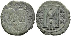 Ancient Coins - Byzantine Follis Leo V the Armenian and Constantine 813-820 AD Follis