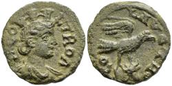 Ancient Coins - VF Alexandria Troas 3rd C. AD AE21 Turreted Tyche / Eagle Bull Head in Talons