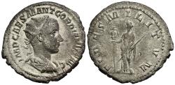 Ancient Coins - Choice VF Gordian III Silver Antoninianus Fides Militum 1st Issue 238-239 AD