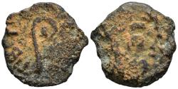 Ancient Coins - Judaea Pontius Pilate Roman Prefect under Tiberius 26-36 AD AE14 Prutah