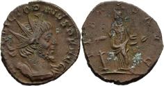 Ancient Coins - VF Romano-Gallic Empire Victorinus Cologne 268-271 AD Pietas Sacrificing