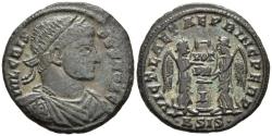 Ancient Coins - Ch aVF Crispus Caesar 317-326 AD Centenionalis Siscia Mint Two Victories