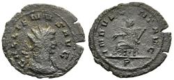 Ancient Coins - aVF Gallienus Antoninianus Rome 263-5 AD Indulgentia Seated