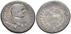 Ancient Coins - Domitian 81-96 AD As Caesar Silver Denarius Goat Amaltheia(?) In Wreath