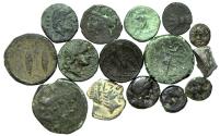 Ancient Coins - Iberia and Magna Graecia 420 - 30 BC Lot of 15 Ancient Coins