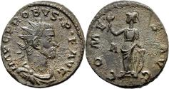 Ancient Coins - EF Probus Antoninianus Lugdunum Mint 282 AD Minerva COMES AVG