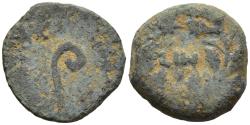 Ancient Coins - Judaea Pontius Pilate Roman Prefect under Tiberius 26-36 AD Prutah Year 18