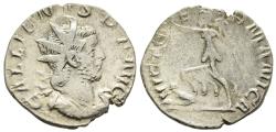 Ancient Coins - Gallienus Antoninianus Cologne 257-8 AD Victory Trampling German Captive