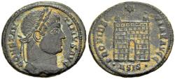 Ancient Coins - Constantine the Great AE20 Siscia Mint 326-7 AD Campgate