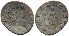 Ancient Coins - gVF Claudius II Gothicus Antoninianus Emperor Togate Holding Olive Branch