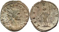 Ancient Coins - Aurelian Silvered Antoninianus Uncertain Balkan Mint 271-2 AD LIBERT AVG