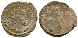 Ancient Coins - VF Romano-Gallic Postumus Antoninianus Pax Holding Olive Branch &amp; Scepter