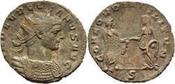 Ancient Coins - Aurelian 270-275 AD Antoninianus Milan Mint Emperor Clasping Concordia's Hand