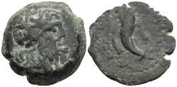 Ancient Coins - Rare Paphos Cyprus Ptolemy IX - XII 88-58 BC AE15 Zeus / Cornucopia