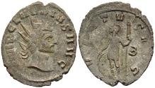 Ancient Coins - Claudius II Gothicus Antoninianus Rome 270 AD Virtus (Valor) In Military Gear