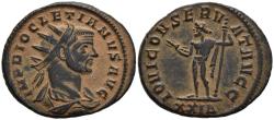 Ancient Coins - Ch gVF Diocletian Antoninianus Rome Mint Jupiter the Protector