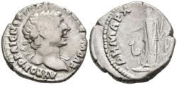 Ancient Coins - Trajan Silver Drachm Bostra Provincia Arabia 112 AD Arabia with Camel