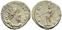 Ancient Coins - VF Romano-Gallic Empire Postumus Antoninianus Treveri 266-7 AD Fortuna